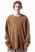 Load image into Gallery viewer, A.F ARTEFACT OVER SIZE TOP / HEAVY WAFFLE JERSEY (CAMEL)