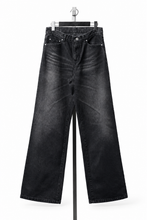 Load image into Gallery viewer, LITTLEBIG Flocked Denim Pants (BLACK)