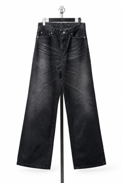 Load image into Gallery viewer, LITTLEBIG Flocked Denim Pants (BLACK)