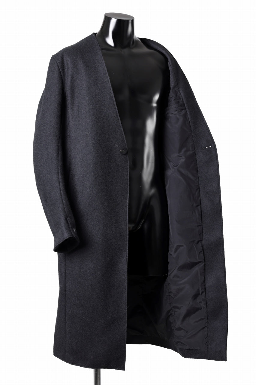 Load image into Gallery viewer, incarnation LAPELLESS LONG JACKET JJK-1L / SOFT MELTON (T92)