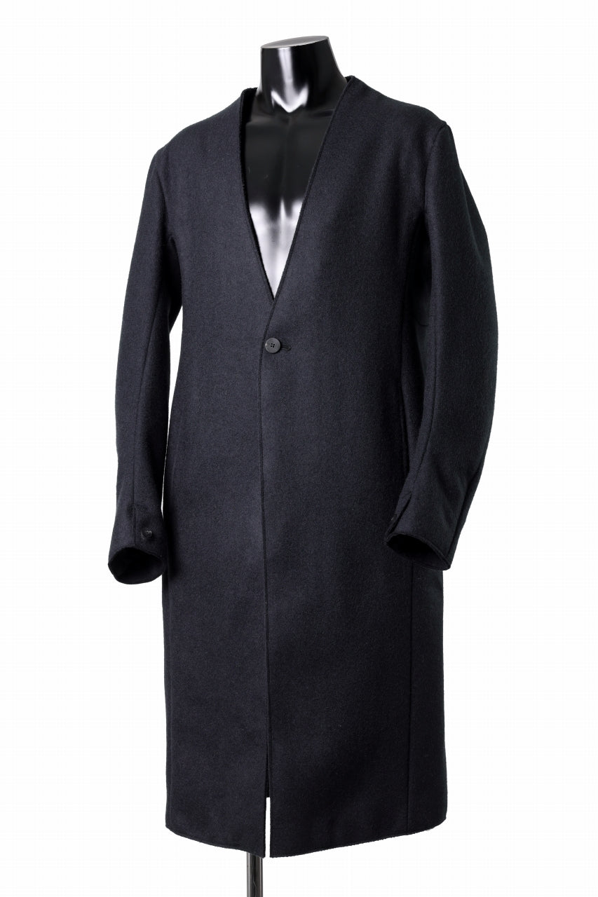 Load image into Gallery viewer, incarnation LAPELLESS LONG JACKET JJK-1L / SOFT MELTON (T92)