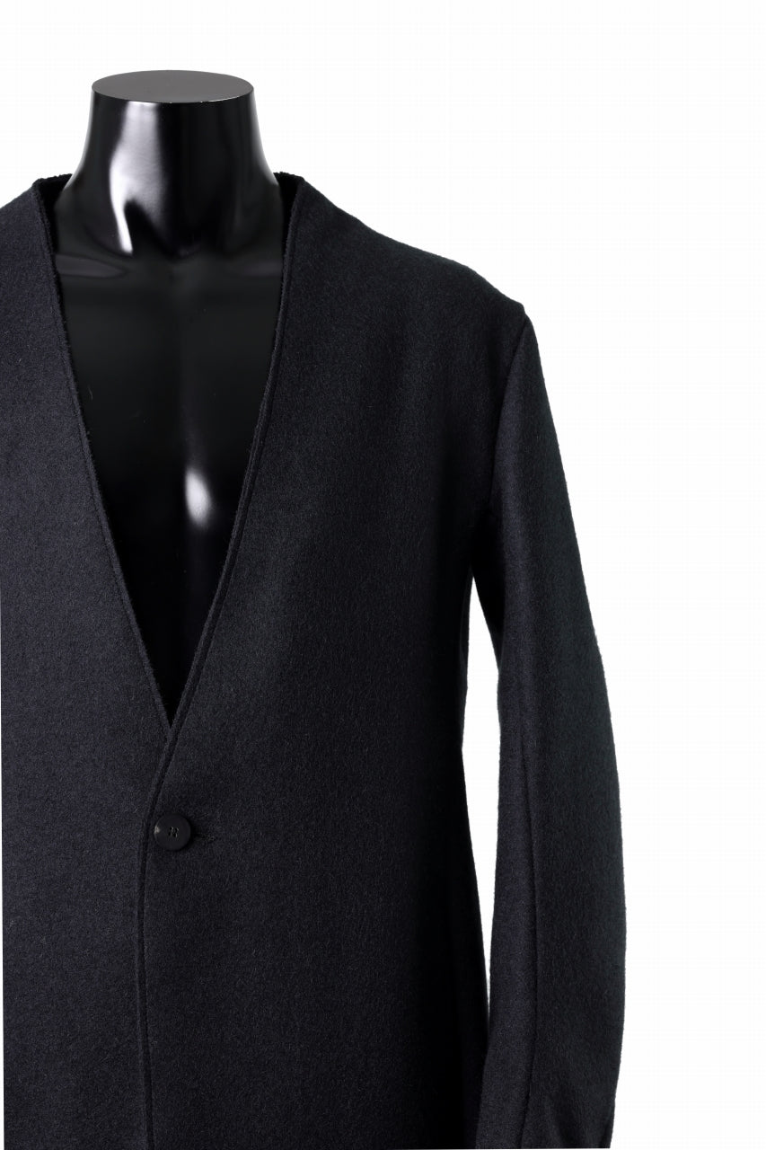 Load image into Gallery viewer, incarnation LAPELLESS LONG JACKET JJK-1L / SOFT MELTON (T92)