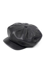 画像をギャラリービューアに読み込む, ISAMU KATAYAMA BACKLASH LEATHER CASQUETTE / JP-STEER SOFT SHRINK (BLACK)