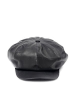 画像をギャラリービューアに読み込む, ISAMU KATAYAMA BACKLASH LEATHER CASQUETTE / JP-STEER SOFT SHRINK (BLACK)
