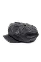 画像をギャラリービューアに読み込む, ISAMU KATAYAMA BACKLASH LEATHER CASQUETTE / JP-STEER SOFT SHRINK (BLACK)