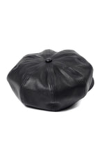 画像をギャラリービューアに読み込む, ISAMU KATAYAMA BACKLASH LEATHER CASQUETTE / JP-STEER SOFT SHRINK (BLACK)