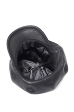 画像をギャラリービューアに読み込む, ISAMU KATAYAMA BACKLASH LEATHER CASQUETTE / JP-STEER SOFT SHRINK (BLACK)