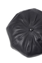 画像をギャラリービューアに読み込む, ISAMU KATAYAMA BACKLASH LEATHER CASQUETTE / JP-STEER SOFT SHRINK (BLACK)