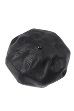 画像をギャラリービューアに読み込む, ISAMU KATAYAMA BACKLASH LEATHER BERET / JP-STEER SOFT SHRINK (BLACK)