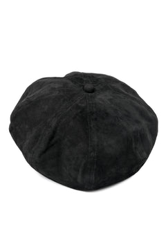 Load image into Gallery viewer, ISAMU KATAYAMA BACKLASH LEATHER BERET / KANGAROO SUEDE (BLACK)