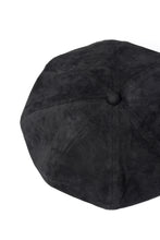 Load image into Gallery viewer, ISAMU KATAYAMA BACKLASH LEATHER BERET / KANGAROO SUEDE (BLACK)