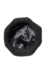 Load image into Gallery viewer, ISAMU KATAYAMA BACKLASH LEATHER BERET / KANGAROO SUEDE (BLACK)