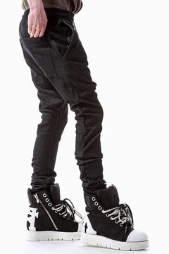 画像をギャラリービューアに読み込む, A.F ARTEFACT BOMBER HEAT SARROUEL SKINNY PANTS (BLACK)