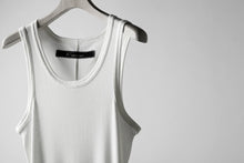 Load image into Gallery viewer, A.F ARTEFACT LONG TANK TOP / RIB COTTON  (WHITE)