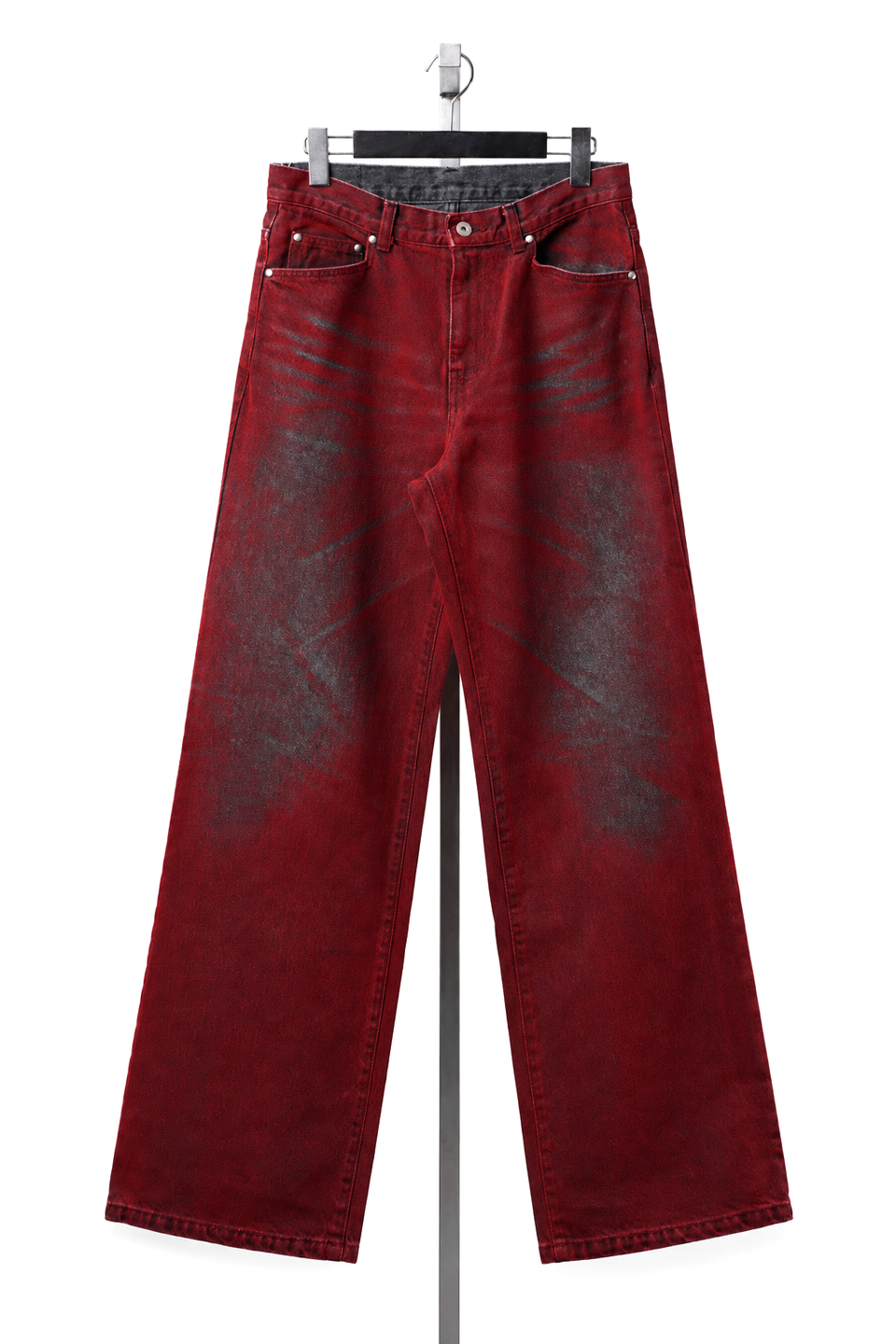 画像をギャラリービューアに読み込む, LITTLEBIG Flocked Denim Pants (RED)