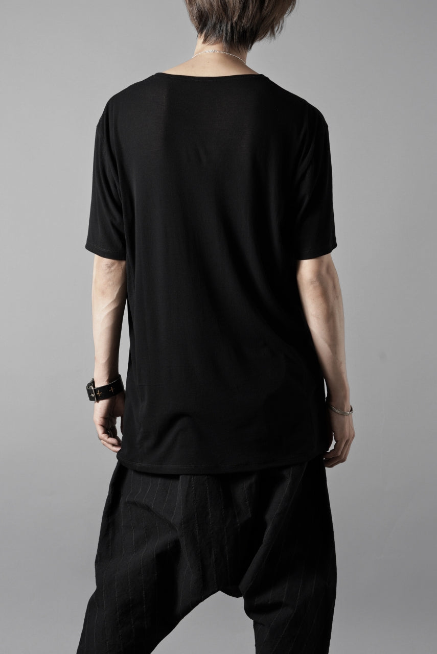 Load image into Gallery viewer, black crow x LOOM exclusive short sleeve tops / supima cotton jersey (BLACK)