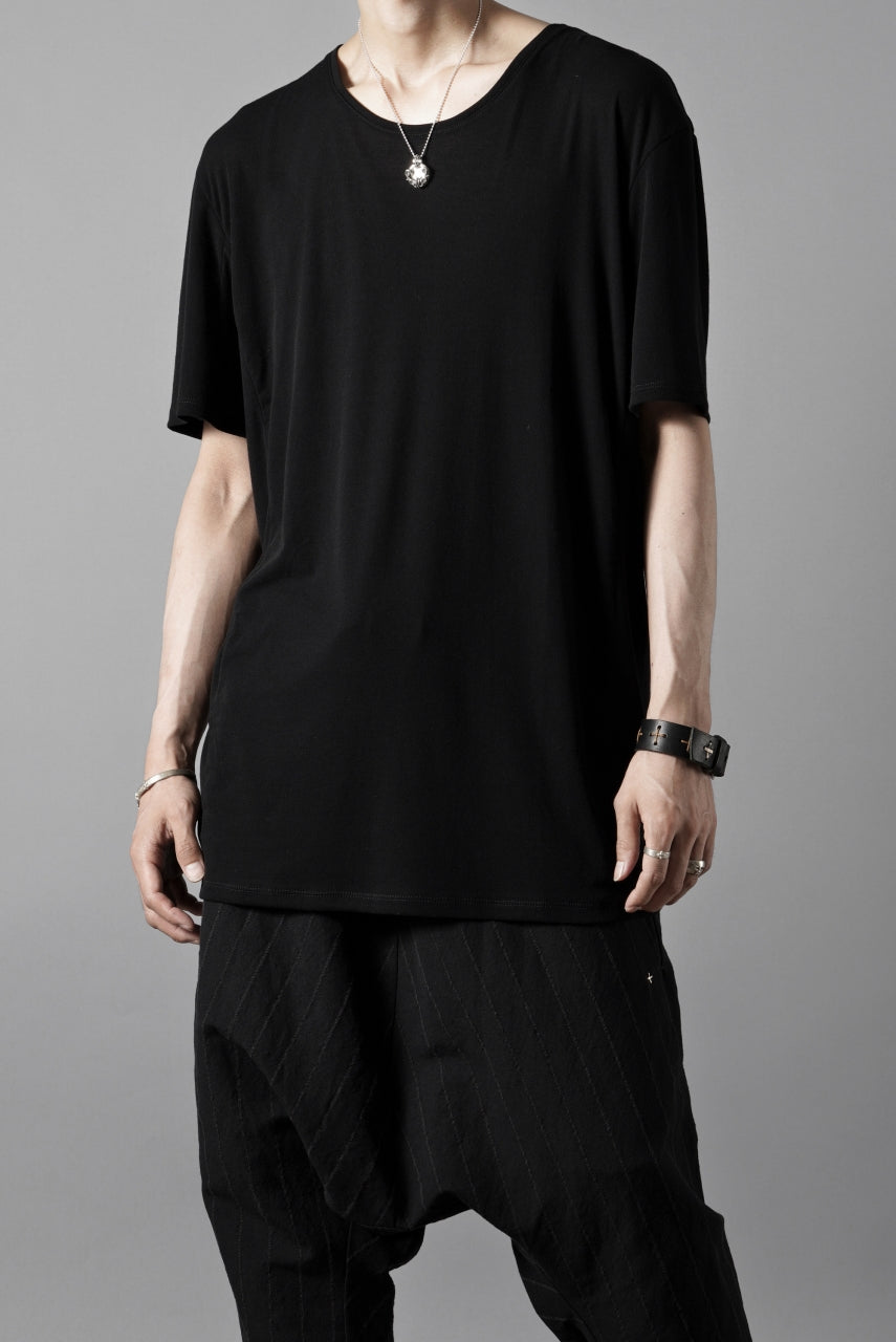 black crow x LOOM exclusive short sleeve tops / supima cotton jersey (BLACK)