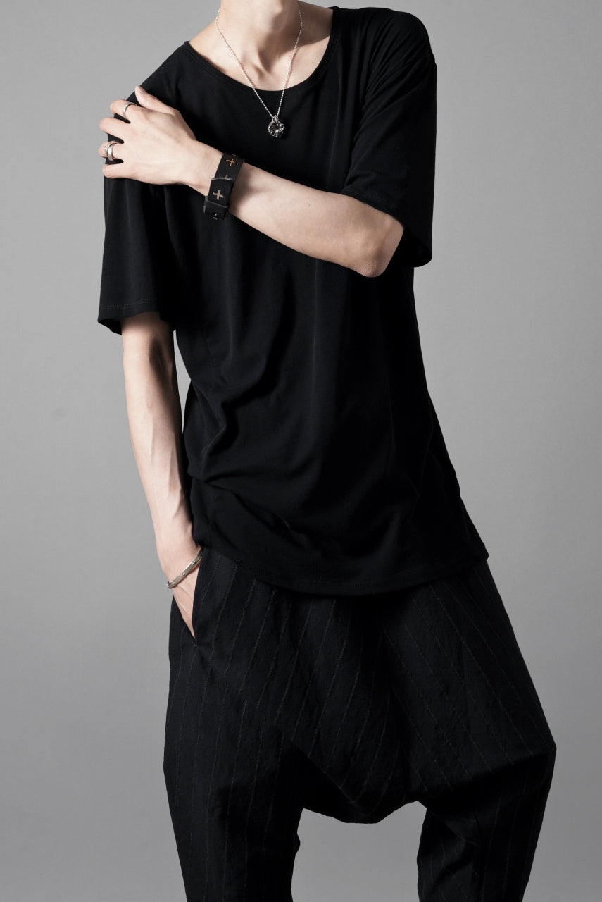 Load image into Gallery viewer, black crow x LOOM exclusive short sleeve tops / supima cotton jersey (BLACK)