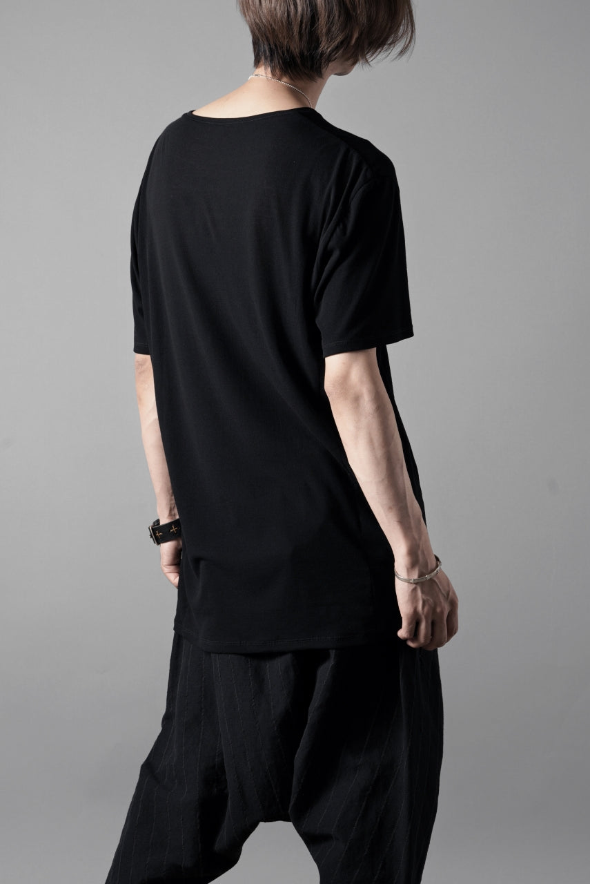 Load image into Gallery viewer, black crow x LOOM exclusive short sleeve tops / supima cotton jersey (BLACK)