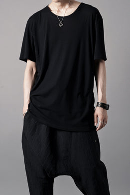 black crow x LOOM exclusive short sleeve tops / supima cotton jersey (BLACK)