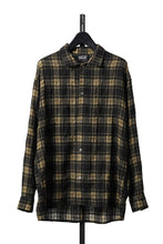 Load image into Gallery viewer, A.F ARTEFACT LOOSEY-FIT SHIRTS / PLAID PATTERNED (BLACK×YELLOW)