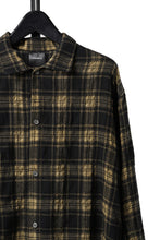 Load image into Gallery viewer, A.F ARTEFACT LOOSEY-FIT SHIRTS / PLAID PATTERNED (BLACK×YELLOW)