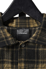 Load image into Gallery viewer, A.F ARTEFACT LOOSEY-FIT SHIRTS / PLAID PATTERNED (BLACK×YELLOW)