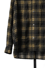 Load image into Gallery viewer, A.F ARTEFACT LOOSEY-FIT SHIRTS / PLAID PATTERNED (BLACK×YELLOW)