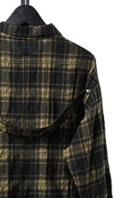 Load image into Gallery viewer, A.F ARTEFACT LOOSEY-FIT SHIRTS / PLAID PATTERNED (BLACK×YELLOW)