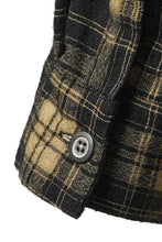 Load image into Gallery viewer, A.F ARTEFACT LOOSEY-FIT SHIRTS / PLAID PATTERNED (BLACK×YELLOW)