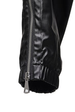 Load image into Gallery viewer, A.F ARTEFACT ZIPPER CARGO PANTS / LUSTROUS COATED WOVEN (BLACK)