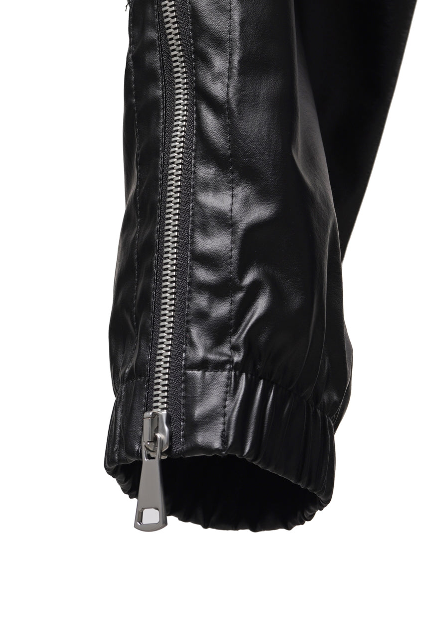 Load image into Gallery viewer, A.F ARTEFACT ZIPPER CARGO PANTS / LUSTROUS COATED WOVEN (BLACK)