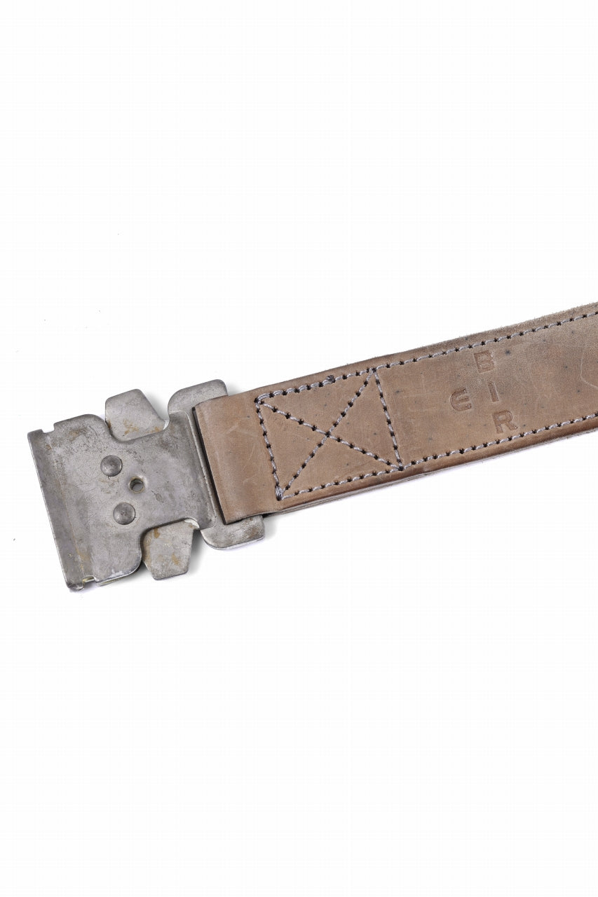 ierib exclusive detachable buckle belt / horse cordovan leather (NUDE GREY)