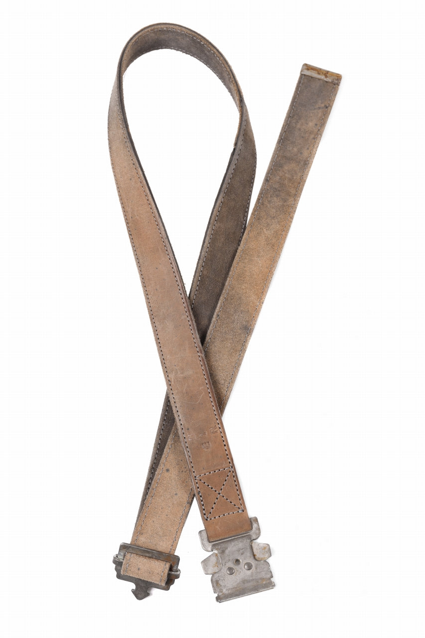 ierib detachable buckle belt / horse cordovan leather (GREY)
