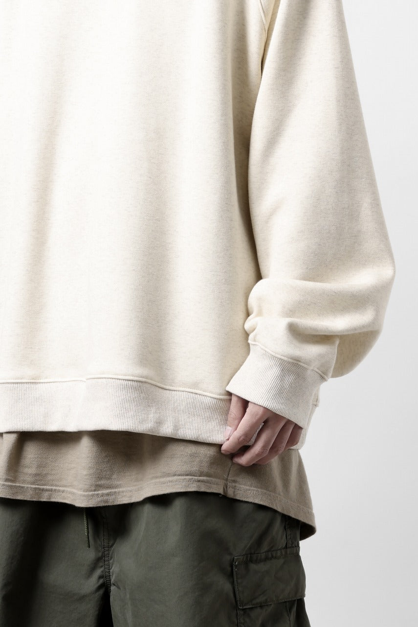 A.F ARTEFACT BOMBERHEAT® BACK LOGO DOLMAN TOPS (CREAM)