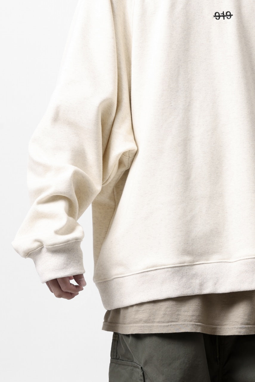 A.F ARTEFACT BOMBERHEAT® BACK LOGO DOLMAN TOPS (CREAM)