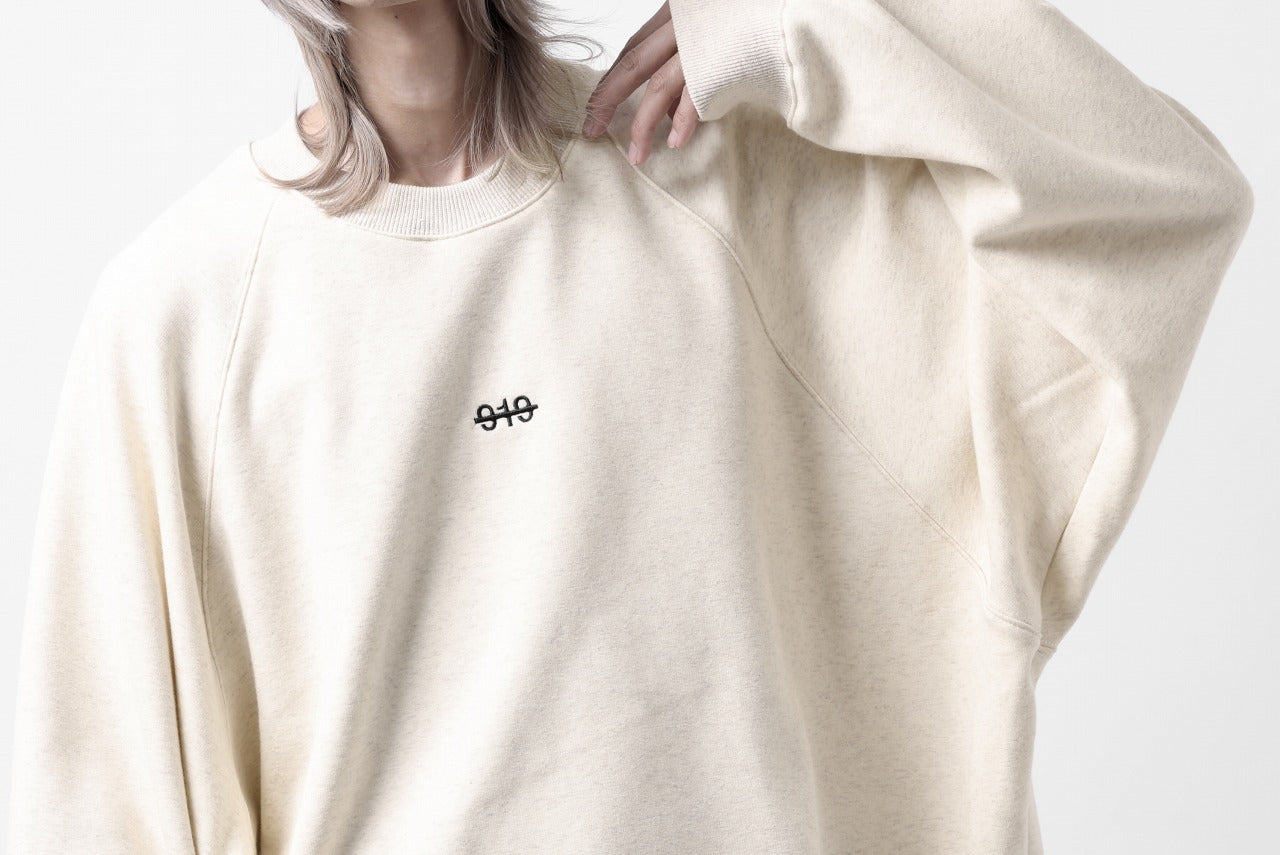 A.F ARTEFACT BOMBERHEAT® BACK LOGO DOLMAN TOPS (CREAM)