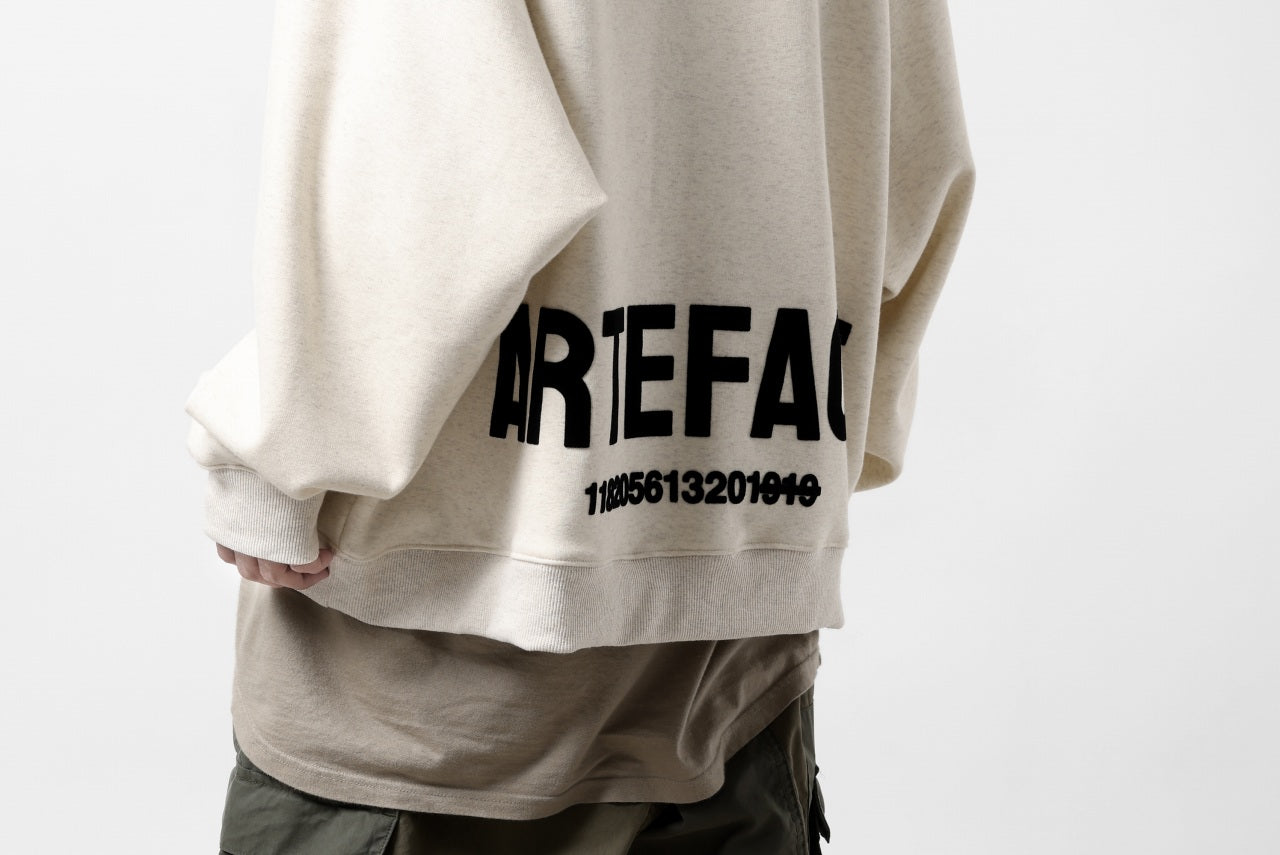 A.F ARTEFACT BOMBERHEAT® BACK LOGO DOLMAN TOPS (CREAM)