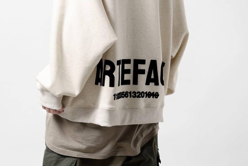 画像をギャラリービューアに読み込む, A.F ARTEFACT BOMBERHEAT® BACK LOGO DOLMAN TOPS (CREAM)