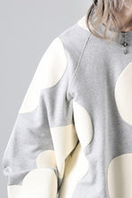 画像をギャラリービューアに読み込む, A.F ARTEFACT POLKA PATTERN SWEAT RAGLAN TOPS (HEATHER GREY)