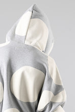 画像をギャラリービューアに読み込む, A.F ARTEFACT POLKA PATTERN SWEAT HOODIE (HEATHER GREY)