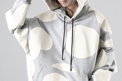 画像をギャラリービューアに読み込む, A.F ARTEFACT POLKA PATTERN SWEAT HOODIE (HEATHER GREY)