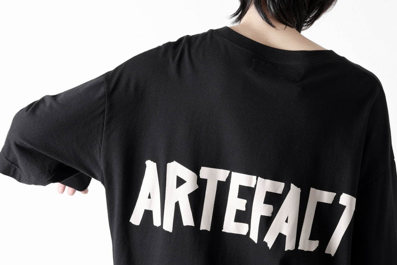 A.F ARTEFACT LAYERED LONG SLEEVE TOPS / PRINT TYPE-A (BLACK)