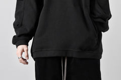 画像をギャラリービューアに読み込む, A.F ARTEFACT FLAP POCKET RAGLAN TOP / COPE KNIT JERSEY (BLACK)