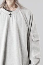 画像をギャラリービューアに読み込む, A.F ARTEFACT FLAP POCKET RAGLAN TOP / COPE KNIT JERSEY (LIGHT GREY)