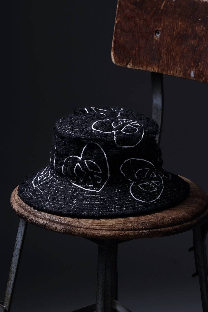 READYMADE TWEED BUCKET HAT (BLACK #A)