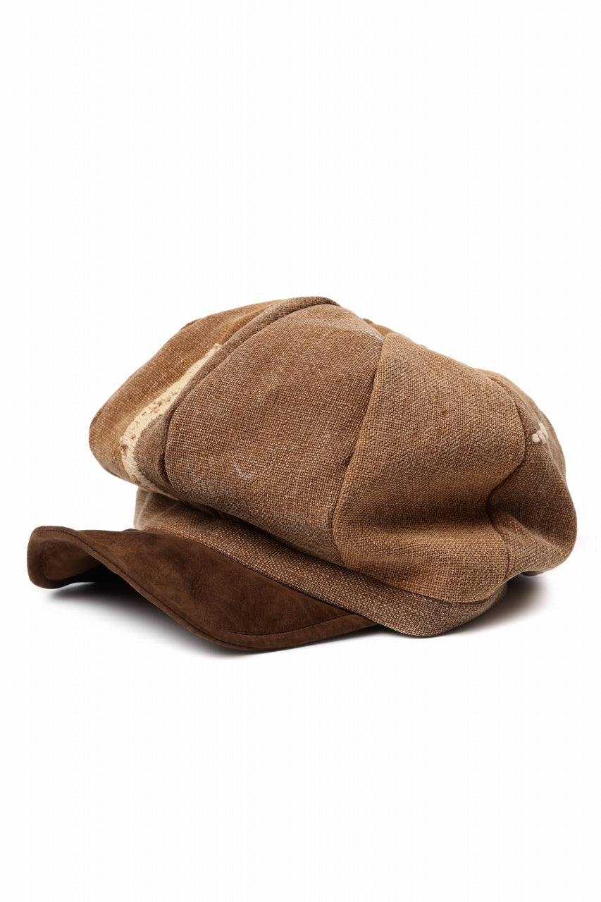 ierib Leather Casquette Cap / Lamb Suede (BLACK)の商品ページ