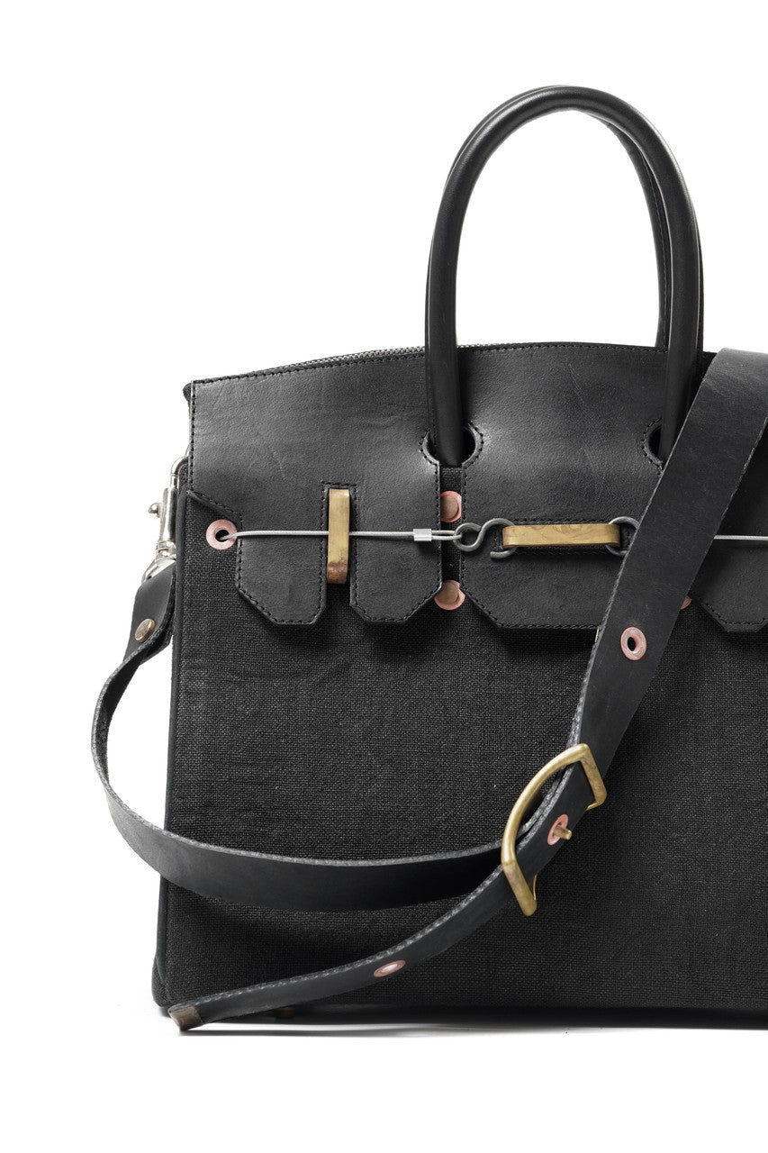 ierib exclusive 2Way Bark Bag 30 / Heavy Linen Canvas + Saddle
