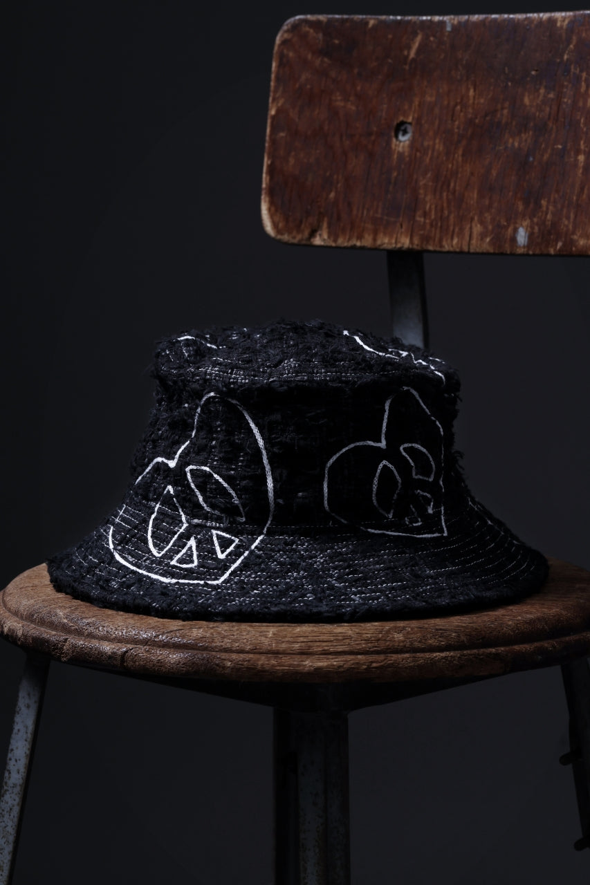 READYMADE TWEED BUCKET HAT (BLACK #A)