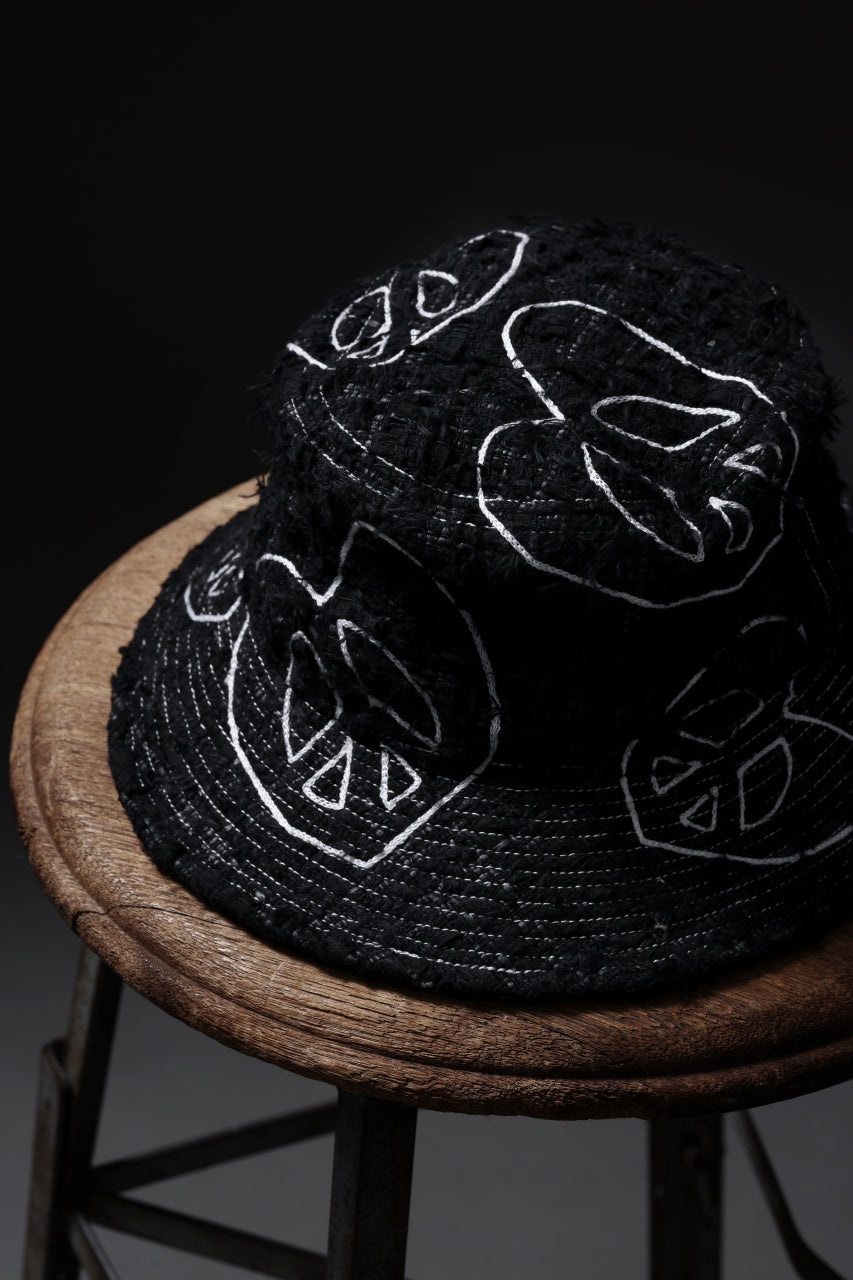 READYMADE TWEED BUCKET HAT (BLACK #A)